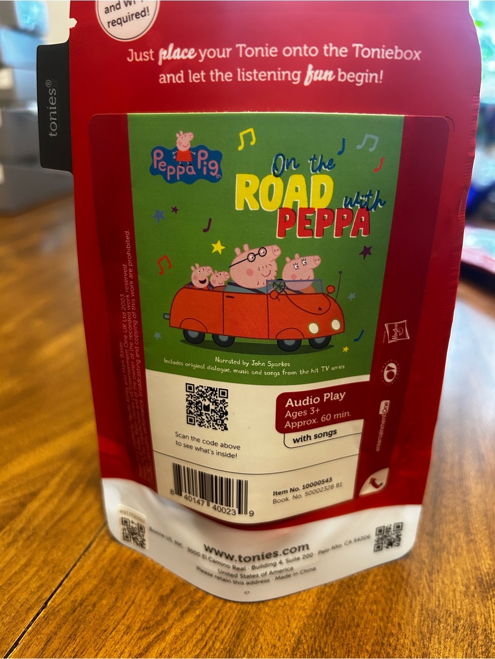 Tonies Peppa Pig: On the Road with Peppa - Red/Green Audio Play
